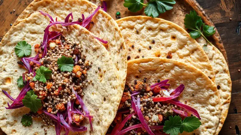 Tortillas veganas: receta saludable y colorida