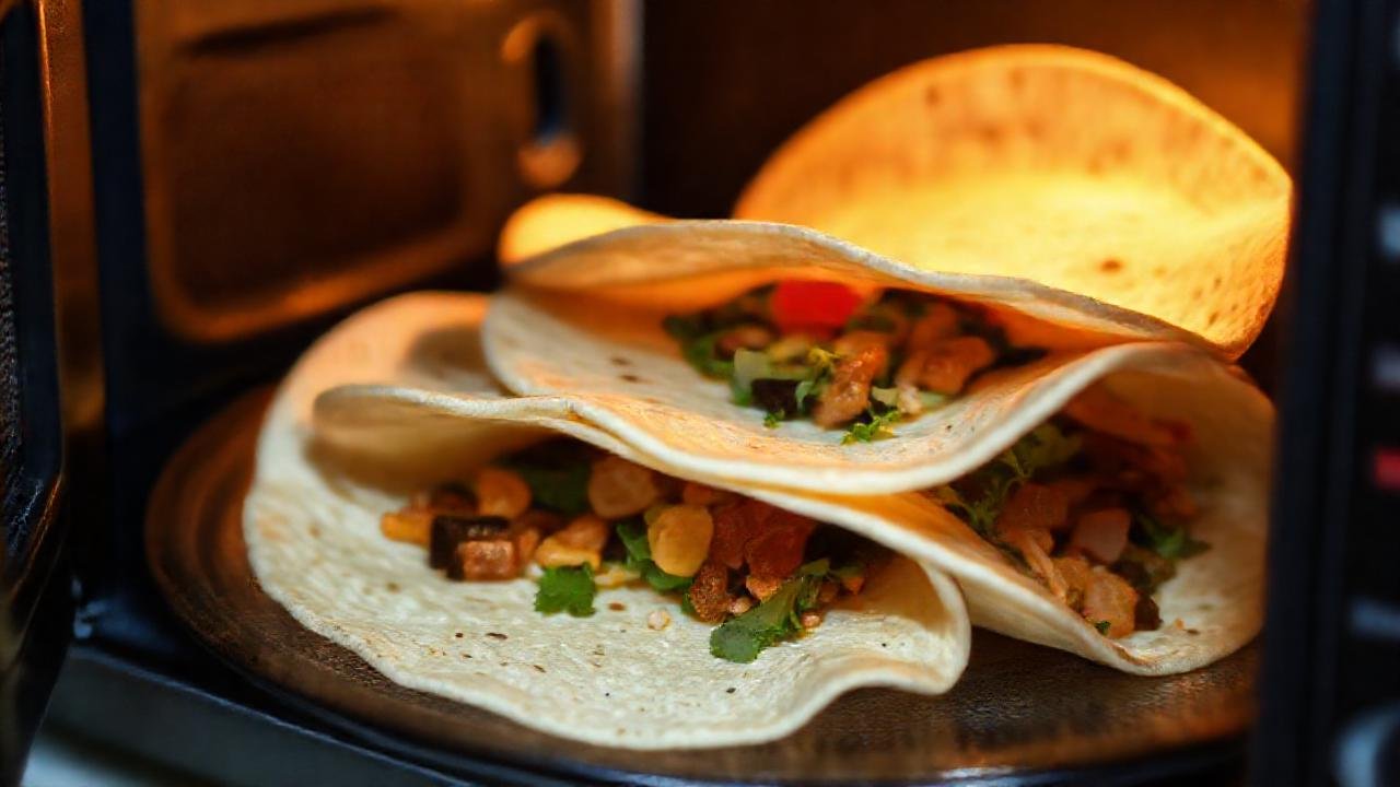 Tortillas veganas, calientes y apetitosas