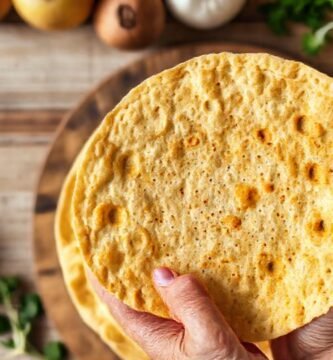 Una tortilla dorada ilumina una cocina sencilla