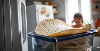 Tortillas veganas frescas para una familia feliz