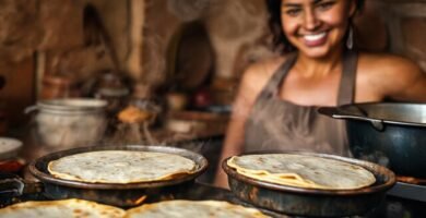 Cocina mexicana cálida y colorida