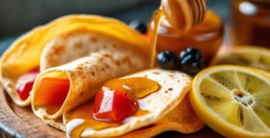 Un postre dulce y apetitoso