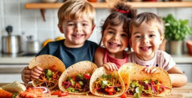 Tortillas coloridas: alegría vegana en cocina