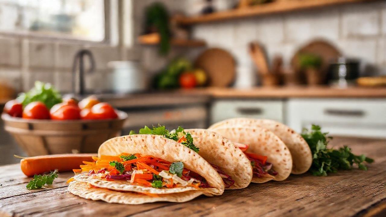 Comida saludable y apetitosa en cocina cálida