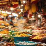 Sabores latinoamericanos vibrantes en mercados alegres