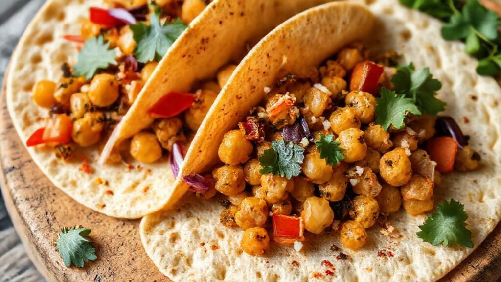 Tortillas de garbanzo veganas
