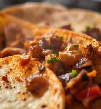 Tortillas de cerdo brillan