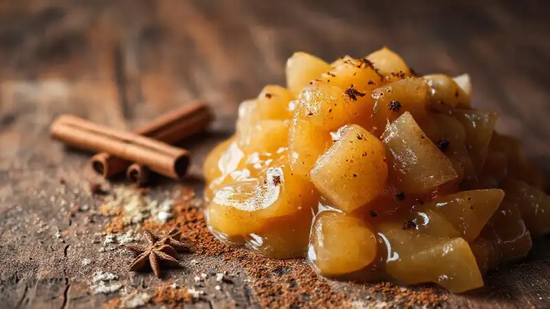 Relleno de manzana especiado, irresistiblemente cálido