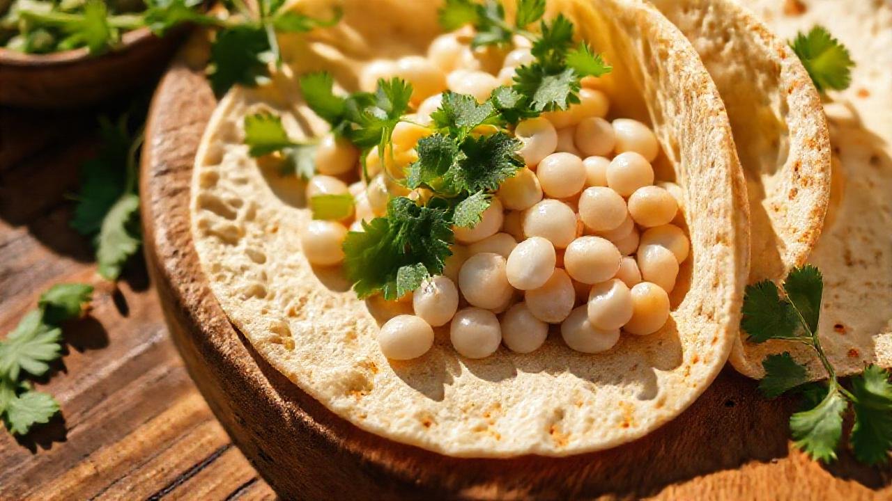 Frijoles blancos y tortillas veganas evocan calidez