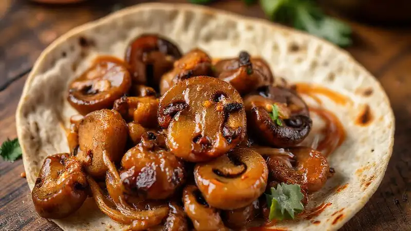 Hongos caramelizados