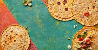Tortillas artísticas y coloridas se exhiben