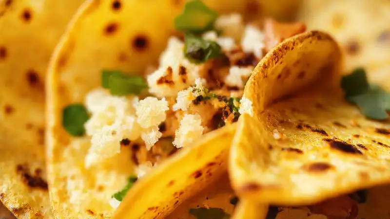 Tortillas de almidón de patata doradas