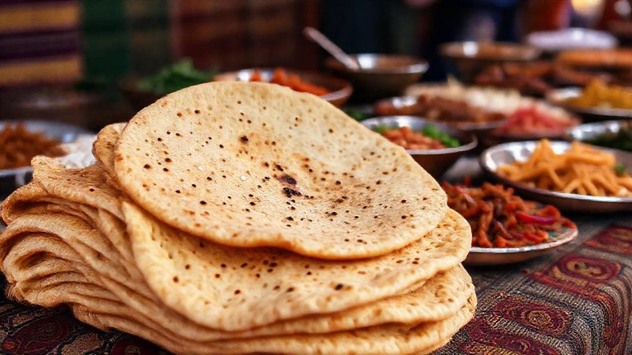 Injera rústica: tradición global y colorida