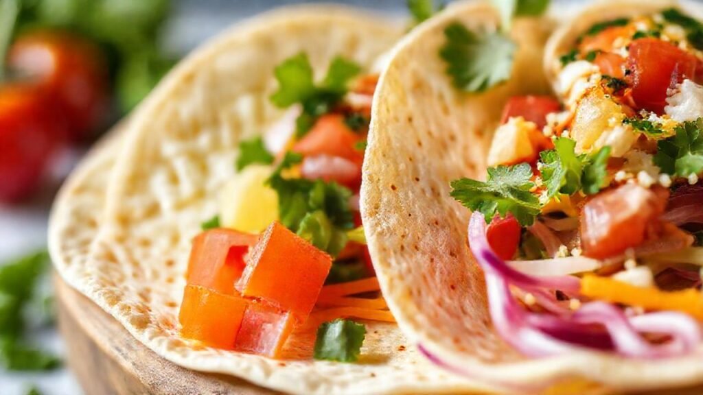 Tortillas vibrantes y saludables apetecibles