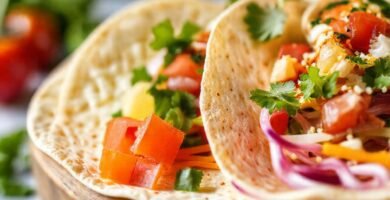 Tortillas vibrantes y saludables apetecibles