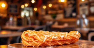 Churros veganos dorados