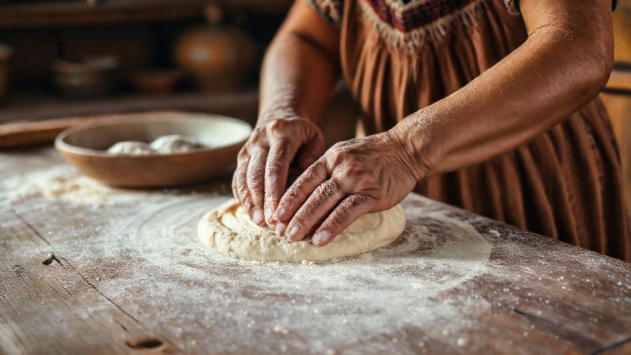 Mujer mexicana hornea con autenticidad