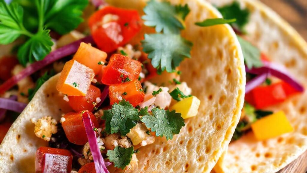 Tortillas veganas vibrantes