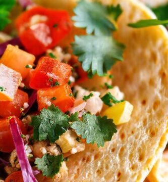 Tortillas veganas vibrantes