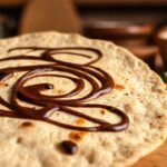 Tortilla de chocolate oscuro