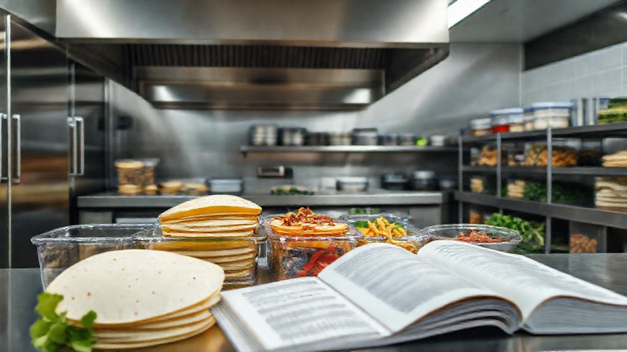 Cocina moderna, tortillas y recetas frescas