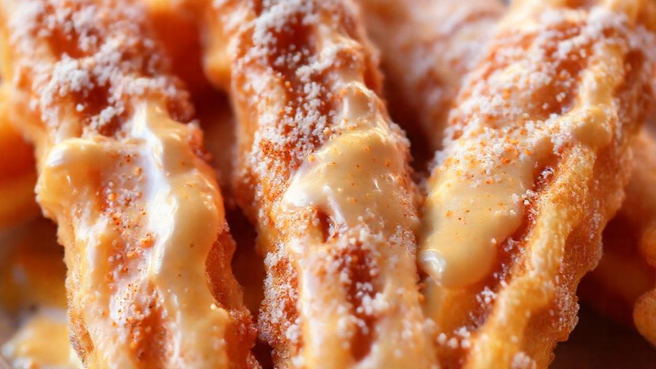 Churros artesanales, deliciosos y coloridos