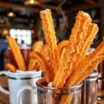 Un café acogedor con churros deliciosos
