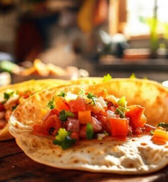 Tortillas cálidas y salsa