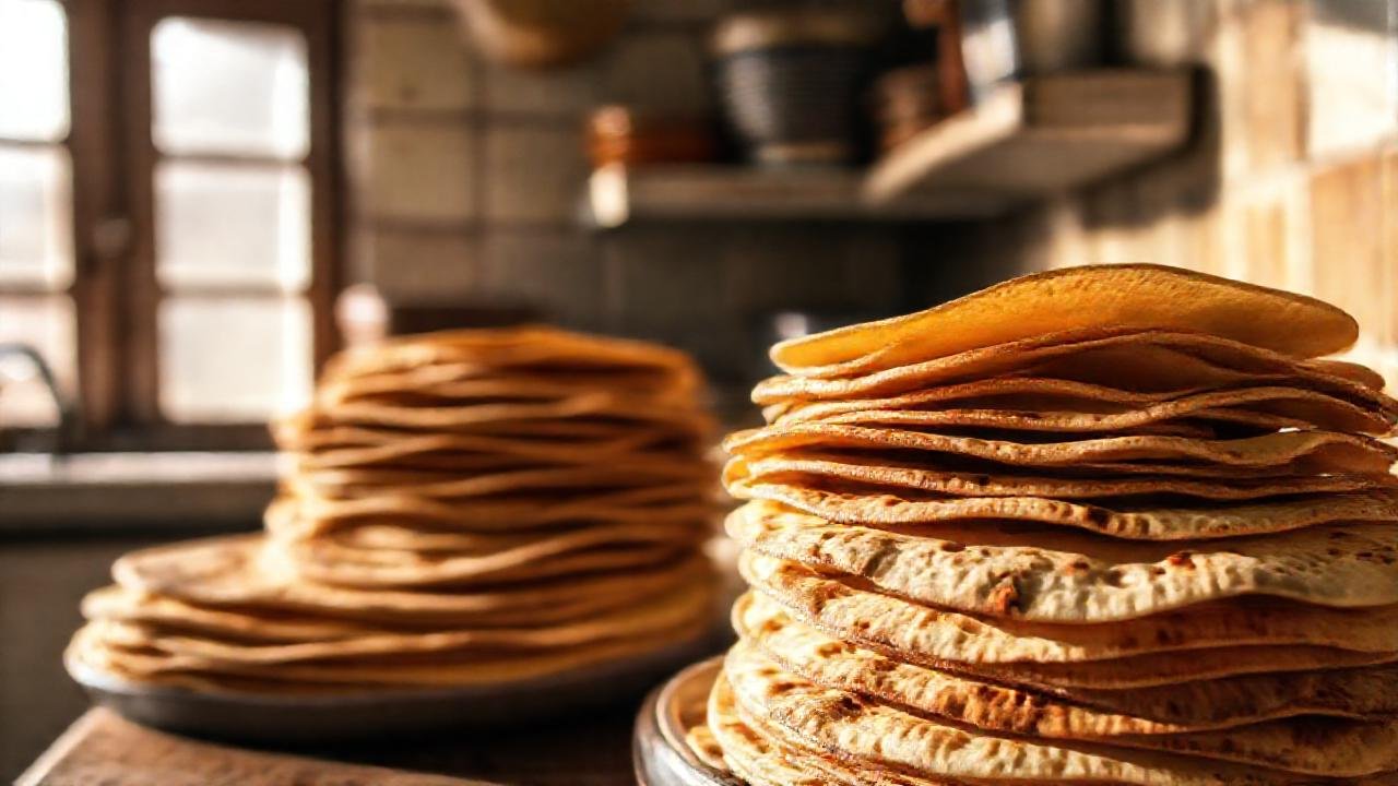 Tortillas tradicionales brillan con luz cálida
