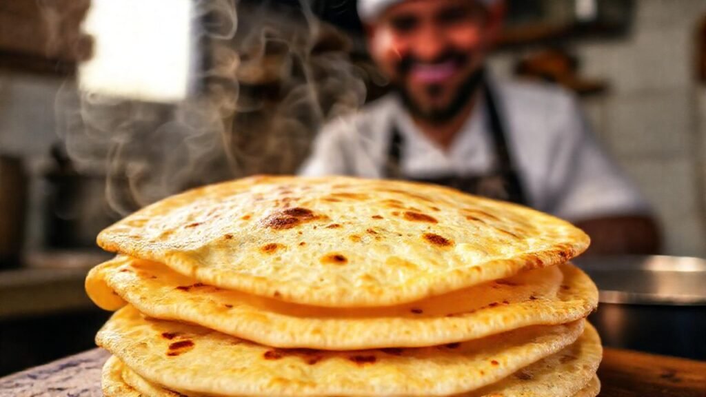 Tortilla dorada y perfecta