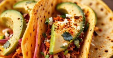 Tortillas vibrantes y saludables apetecibles