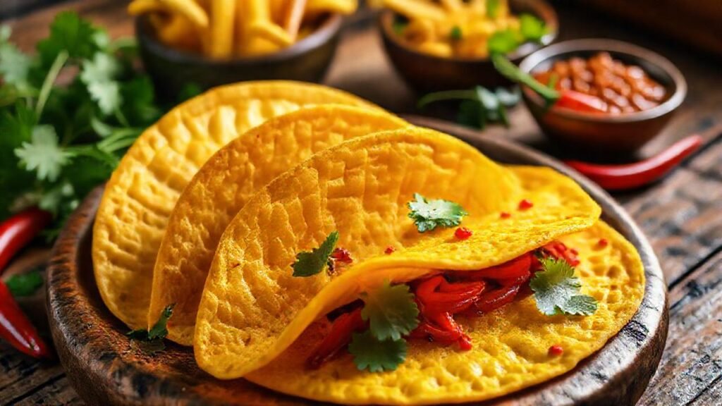 Tortillas de maíz doradas