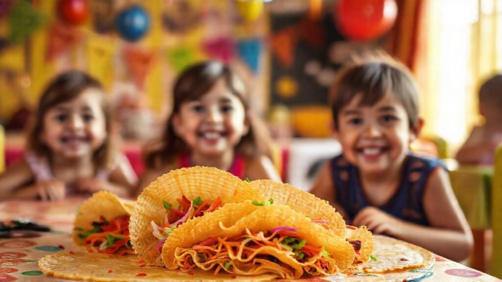 Tortillas alegres celebran una fiesta familiar