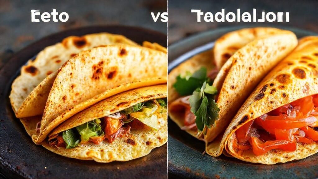 Comparación visual de tortillas