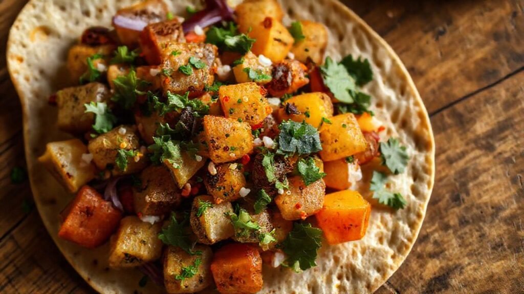 Patatas vibrantes y veganas