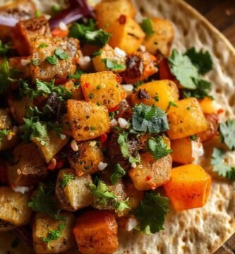Patatas vibrantes y veganas