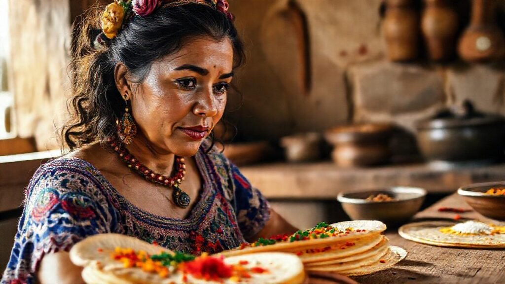Una cocina mexicana vibrante y colorida