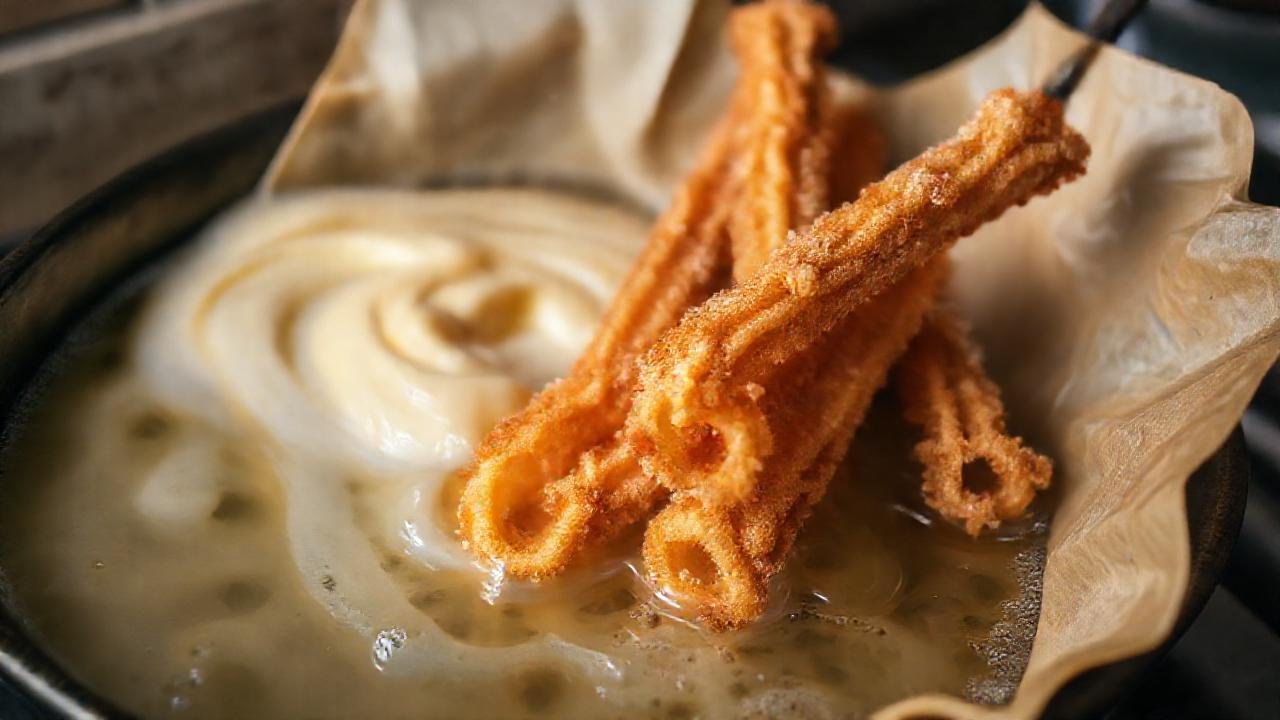 Churros crujientes, dorados y deliciosos