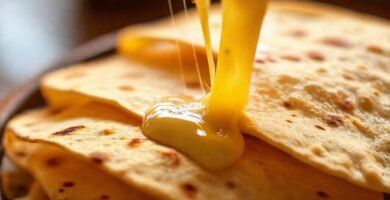 Tortillas fundidas: un placer visual y cálido