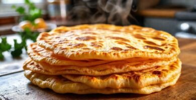 Tortilla keto dorada