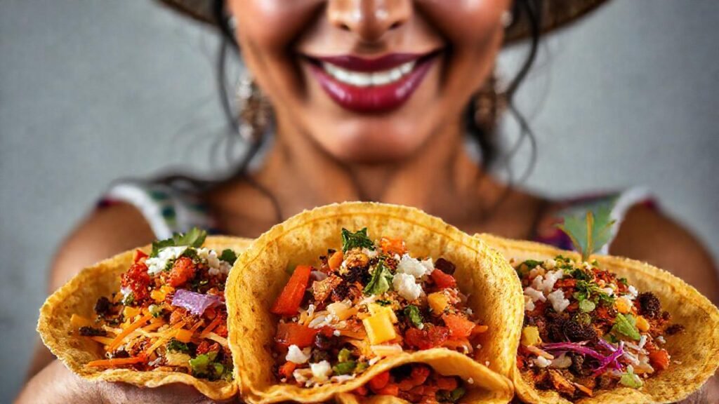 Tortillas mexicanas vibrantes y apetitosas