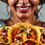 Tortillas mexicanas vibrantes y apetitosas