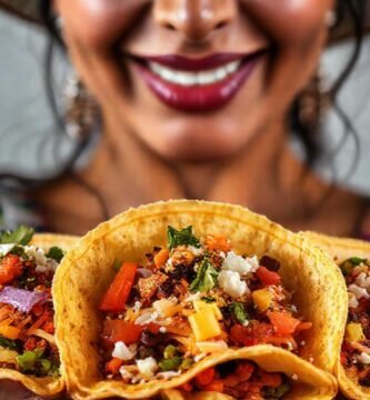 Tortillas mexicanas vibrantes y apetitosas