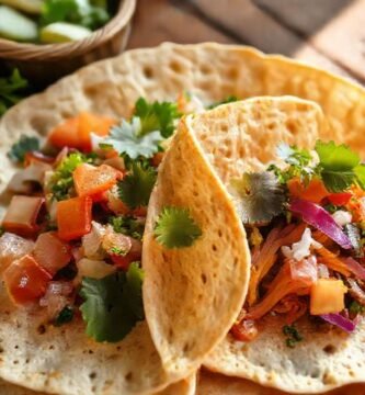 Tortillas mexicanas frescas y apetitosas brillan