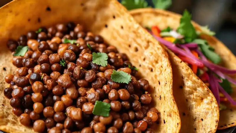 Chef vegan presenta lentejas y tortillas