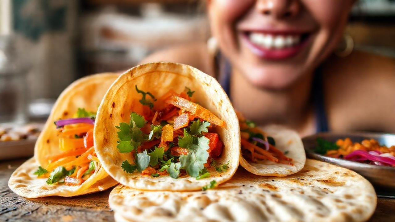 Tortillas cálidas y felices en un ambiente acogedor