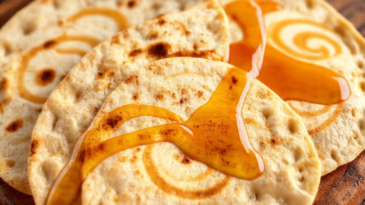 Tortillas doradas con miel y calidez