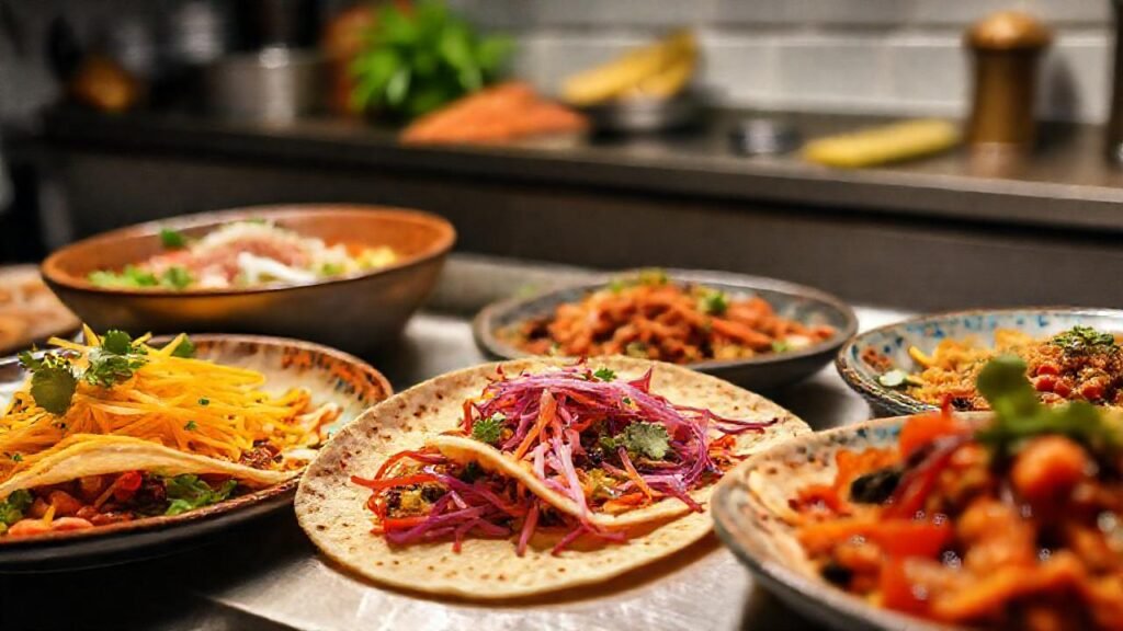 Tortillas keto ofrecen platos coloridos y apetitosos