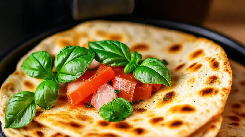 Tortillas italianas fritas brillan con sabor
