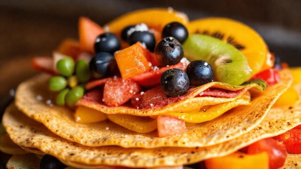 Un atractivo plato de frutas brillantes